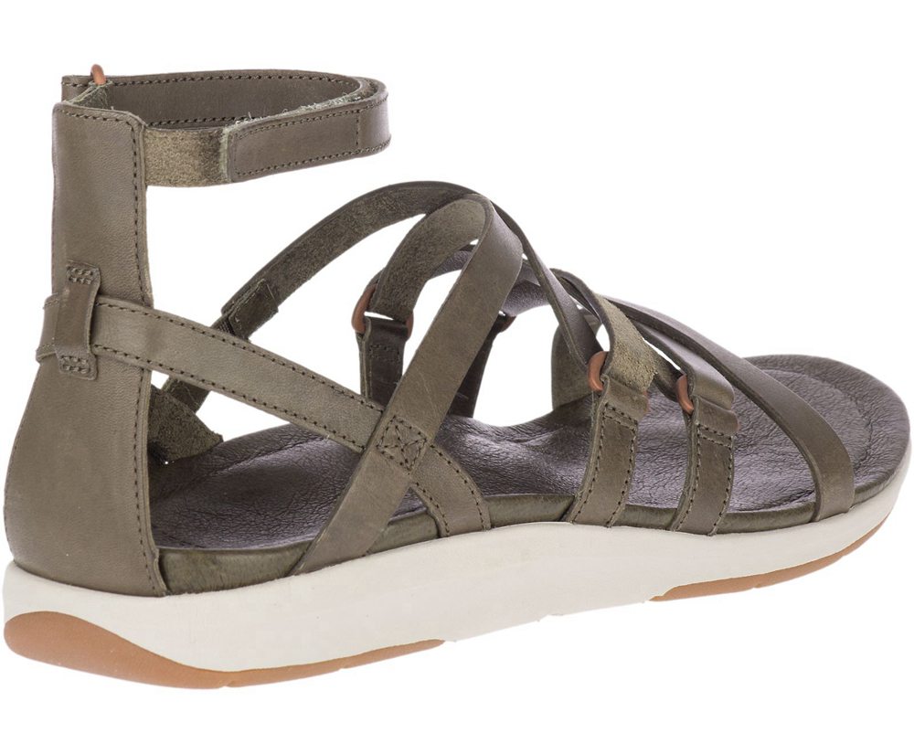 Merrell Sandals Olive - Kalari Shaw Mid - Womens 79CMKYLQV